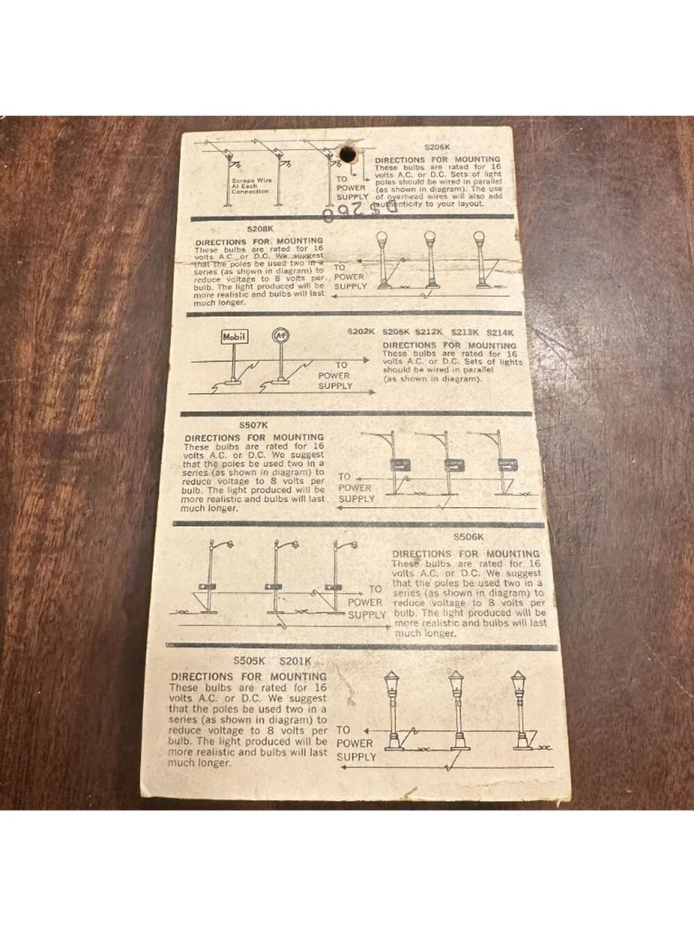 Life-Like Light-Ups A&P Sign Light Model 5501K 16V